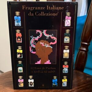 COPY - VINTAGE BORSARI 1870 Italian miniature boxed perfume bottles set of 12